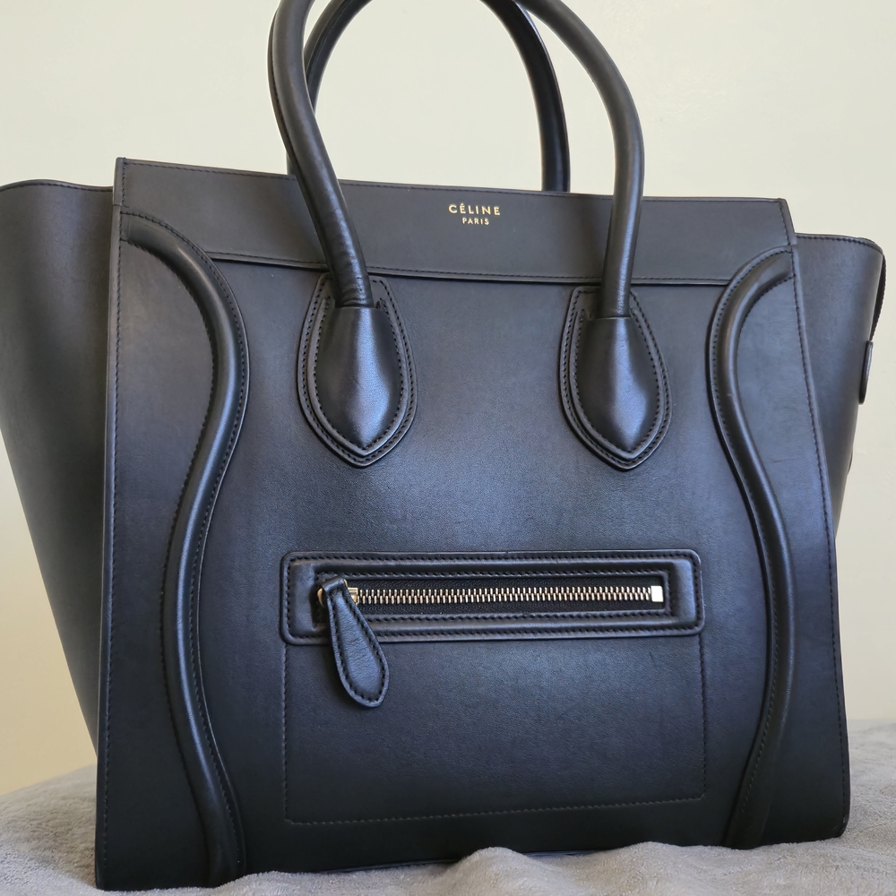 Celine Luggage Black Women's Tote Bag